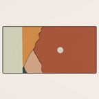minimal mountain lake side  Desk Mat Gallery Image 3