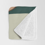 minimal mountain lake side  Throw Blanket Gallery Image 3