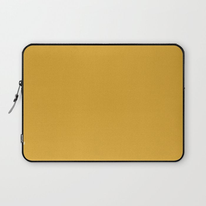 Solid Yellow (Mustard Yellow) Laptop Sleeve Gallery Image 1