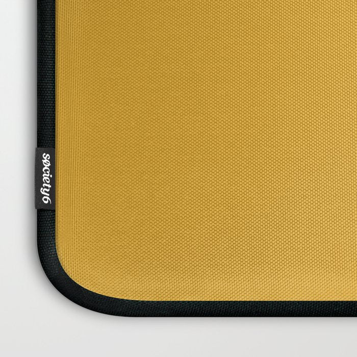 Solid Yellow (Mustard Yellow) Laptop Sleeve Gallery Image 3