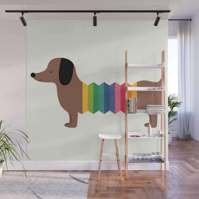 Rainbow Dooooog Wall Mural Gallery Image 1