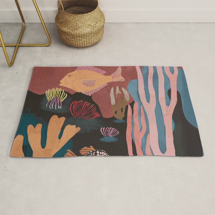 Underwater Landscape Rug Gallery Image 1