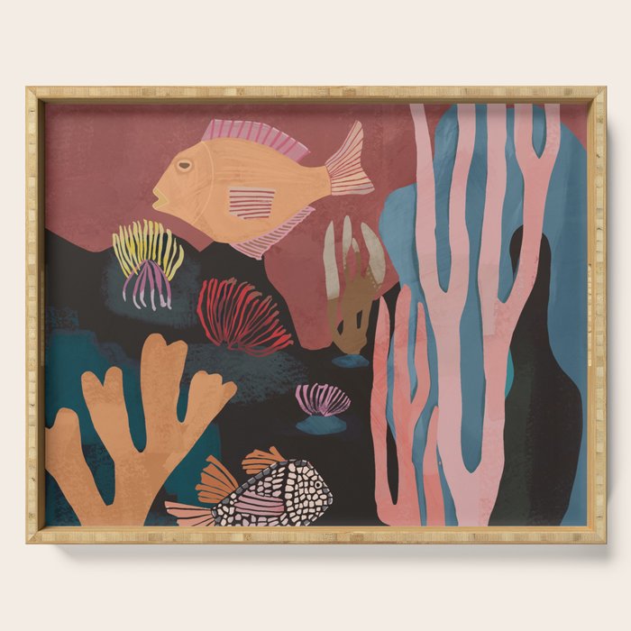 Underwater Landscape Serving Tray Gallery Image 1