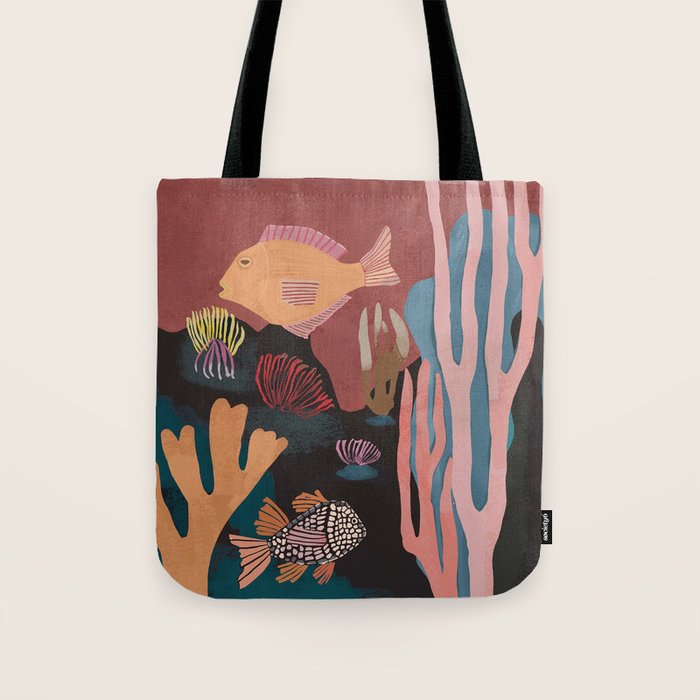 Underwater Landscape Tote Bag Gallery Image 1