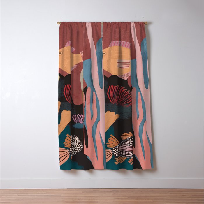 Underwater Landscape Window Curtain Gallery Image 3