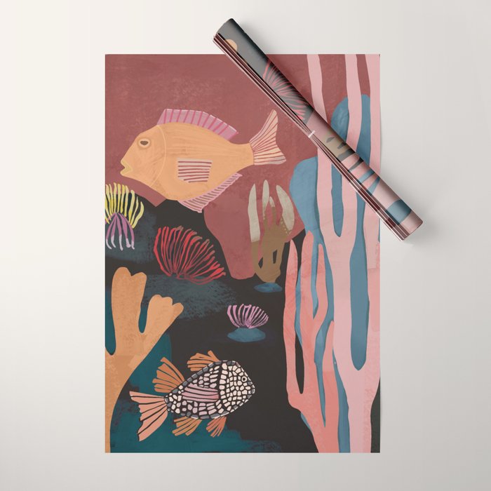 Underwater Landscape Wrapping Paper Gallery Image 1