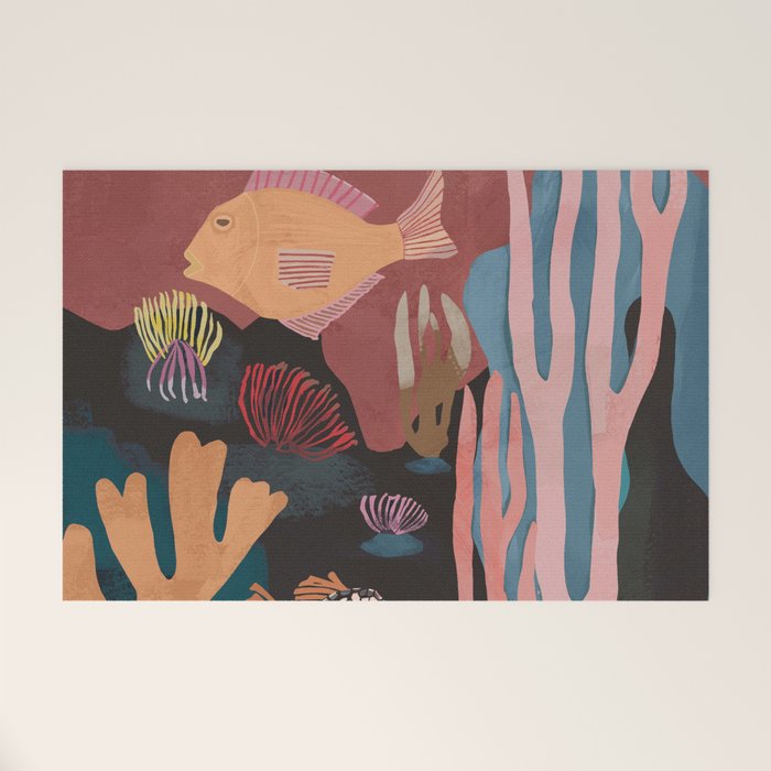 Underwater Landscape Welcome Mat Gallery Image 1