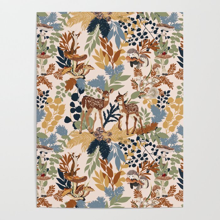 Colorful Forest Animals A Poster Gallery Image 1