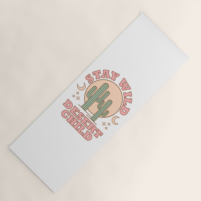 Stay Wild Desert Child Yoga Mat Gallery Image 1