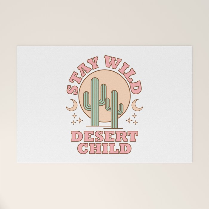 Stay Wild Desert Child Welcome Mat Gallery Image 1