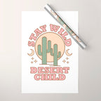 Stay Wild Desert Child Wrapping Paper Gallery Image 1