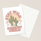Stay Wild Desert Child Stationery Card Gallery Image 2