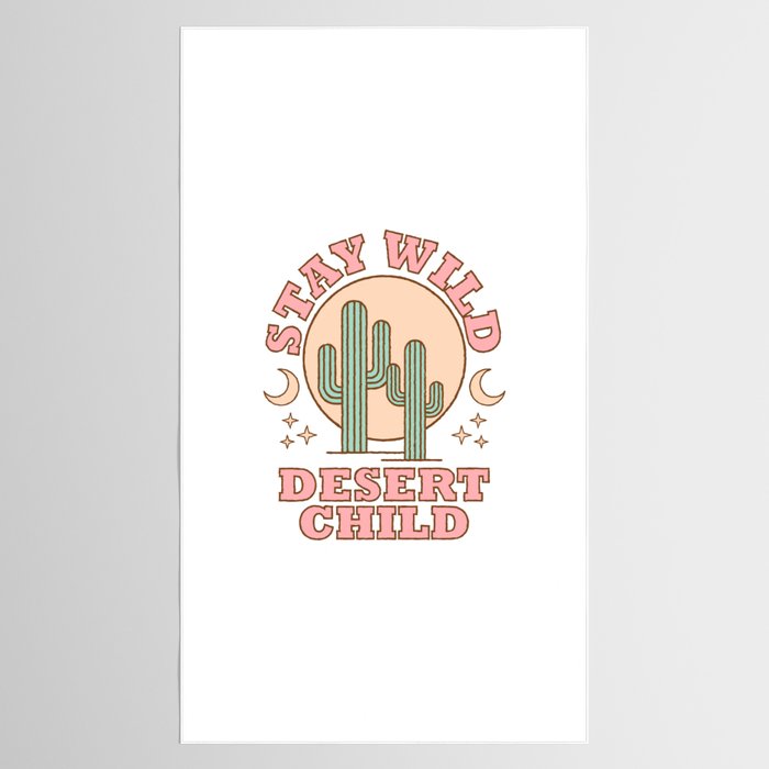 Stay Wild Desert Child Tablecloth Gallery Image 2