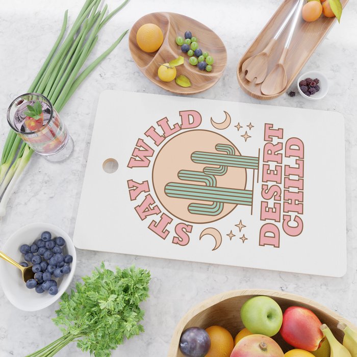 Stay Wild Desert Child Cutting Board Gallery Image 2