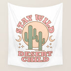 Stay Wild Desert Child Wall Tapestry Gallery Image 4