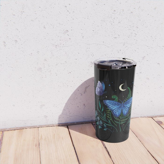 Blue Morpho Butterfly Travel Mug Gallery Image 4