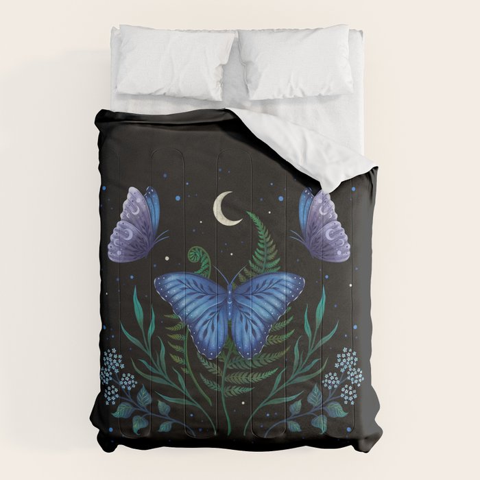 Blue Morpho Butterfly Comforter Gallery Image 6