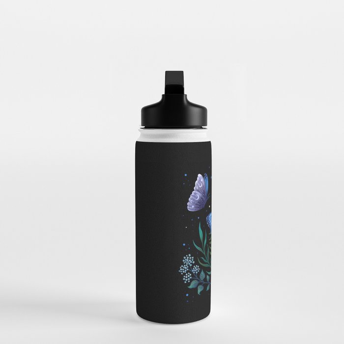 Blue Morpho Butterfly Water Bottle Gallery Image 3