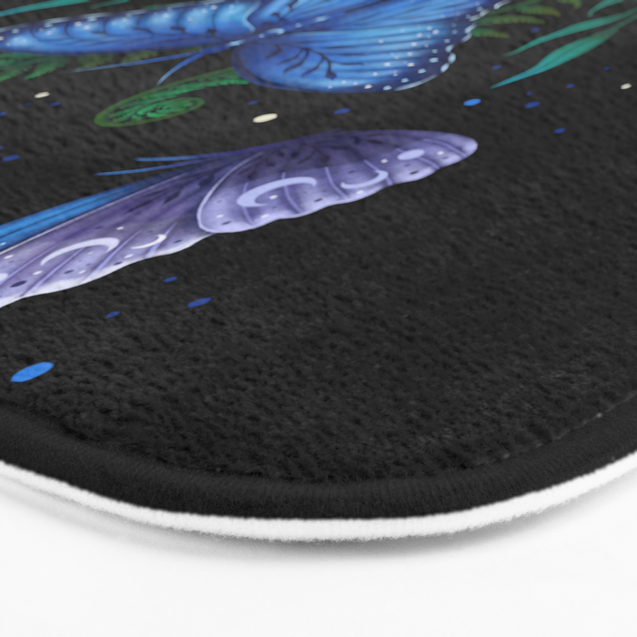 Blue Morpho Butterfly Bath Mat Gallery Image 3