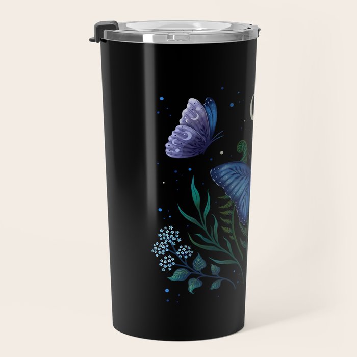 Blue Morpho Butterfly Travel Mug Gallery Image 3