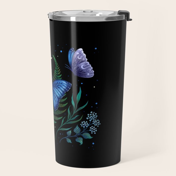 Blue Morpho Butterfly Travel Mug Gallery Image 2