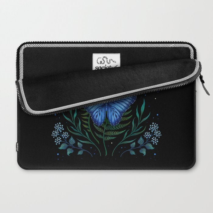Blue Morpho Butterfly Laptop Sleeve Gallery Image 2