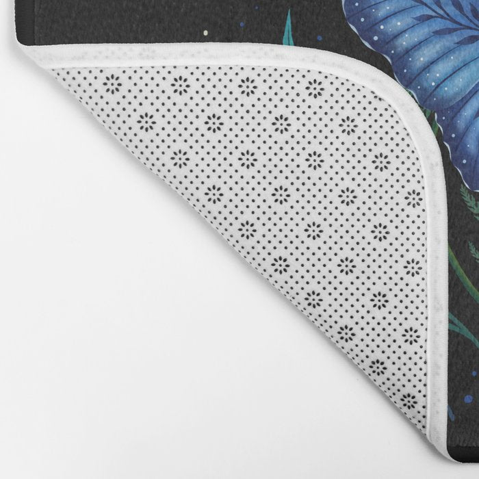 Blue Morpho Butterfly Bath Mat Gallery Image 2