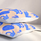Sleepy Cozy Kitty Cats in Blue & Pink Pillow Sham Gallery Image 3