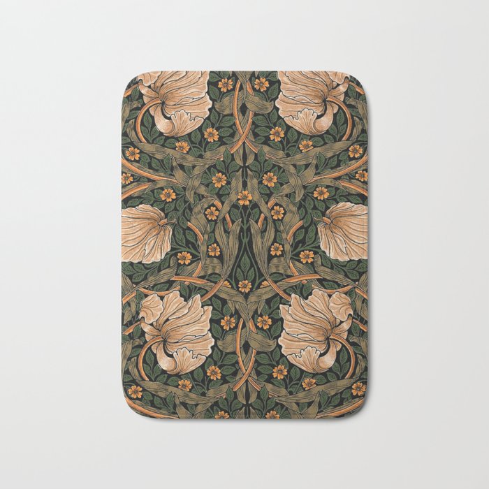 William Morris Pimpernel,No.2, William Morris floral design  Bath Mat Gallery Image 1