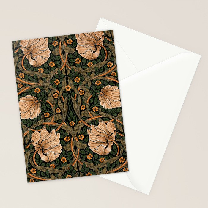 William Morris Pimpernel,No.2, William Morris floral design  Stationery Card Gallery Image 2