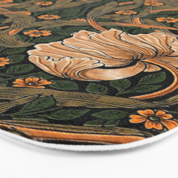 William Morris Pimpernel,No.2, William Morris floral design  Bath Mat Gallery Image 3
