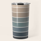 Gradient Arch XXVIII Earthy Blue Mid Century Modern Rainbow Travel Mug Gallery Image 1