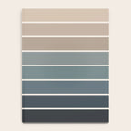 Gradient Arch XXVIII Earthy Blue Mid Century Modern Rainbow Notebook Gallery Image 4