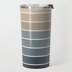 Gradient Arch XXVIII Earthy Blue Mid Century Modern Rainbow Travel Mug Gallery Image 2