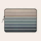 Gradient Arch XXVIII Earthy Blue Mid Century Modern Rainbow Laptop Sleeve Gallery Image 1