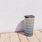 Gradient Arch XXVIII Earthy Blue Mid Century Modern Rainbow Travel Mug Gallery Image 4