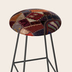 Vintage Bohemian Patchwork Stool Gallery Image 2