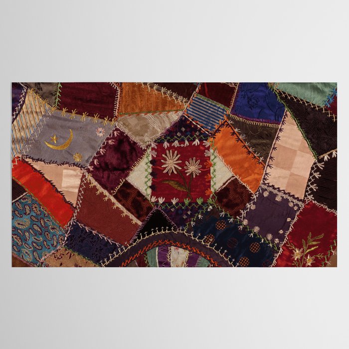Vintage Bohemian Patchwork Tablecloth Gallery Image 2