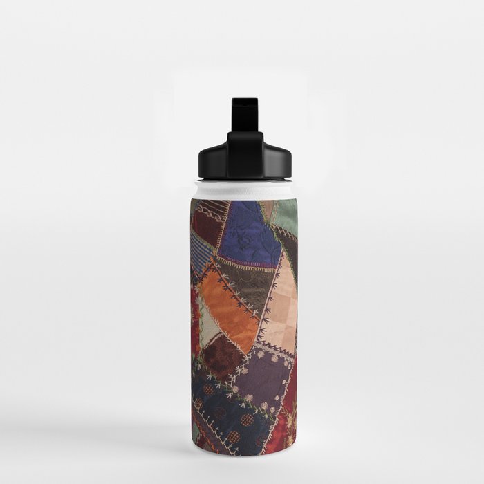 Vintage Bohemian Patchwork Water Bottle Gallery Image 2