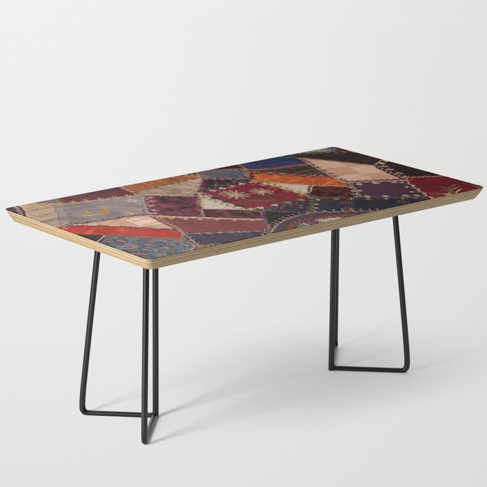 Vintage Bohemian Patchwork Coffee Table Gallery Image 1