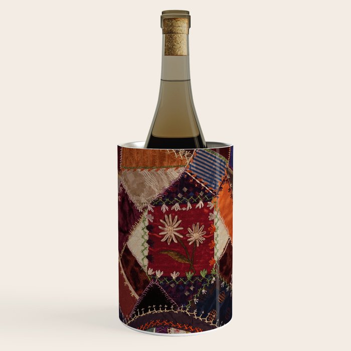 Vintage Bohemian Patchwork Wine Chiller Gallery Image 1