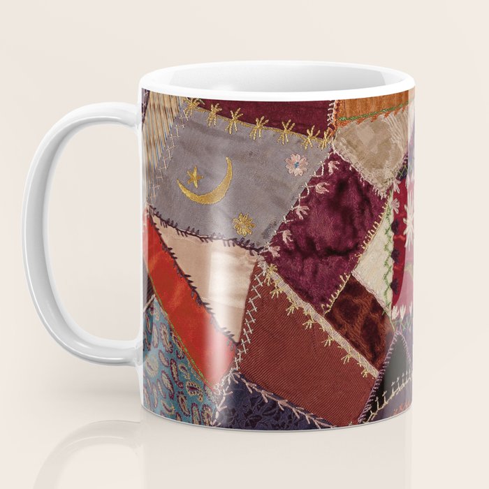 Vintage Bohemian Patchwork Coffee Mug Gallery Image 3