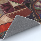 Vintage Bohemian Patchwork Rug Gallery Image 4