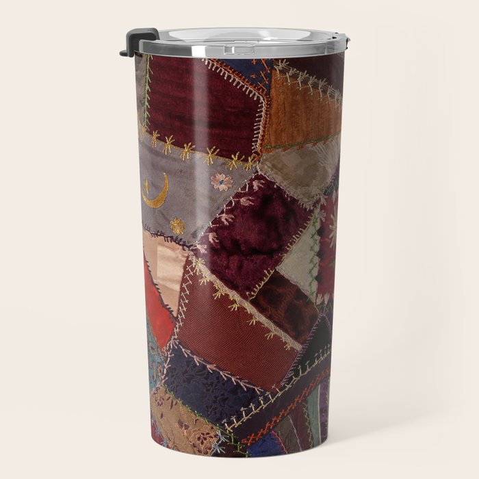Vintage Bohemian Patchwork Travel Mug Gallery Image 3