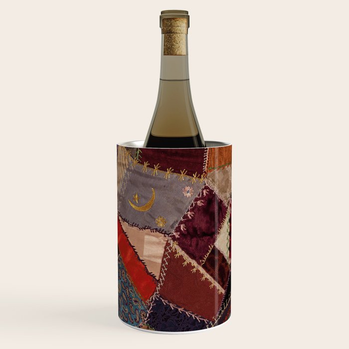 Vintage Bohemian Patchwork Wine Chiller Gallery Image 2