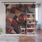 Vintage Bohemian Patchwork Wall Mural Gallery Image 1