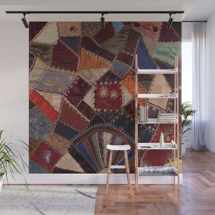 Vintage Bohemian Patchwork Wall Mural Gallery Image 1