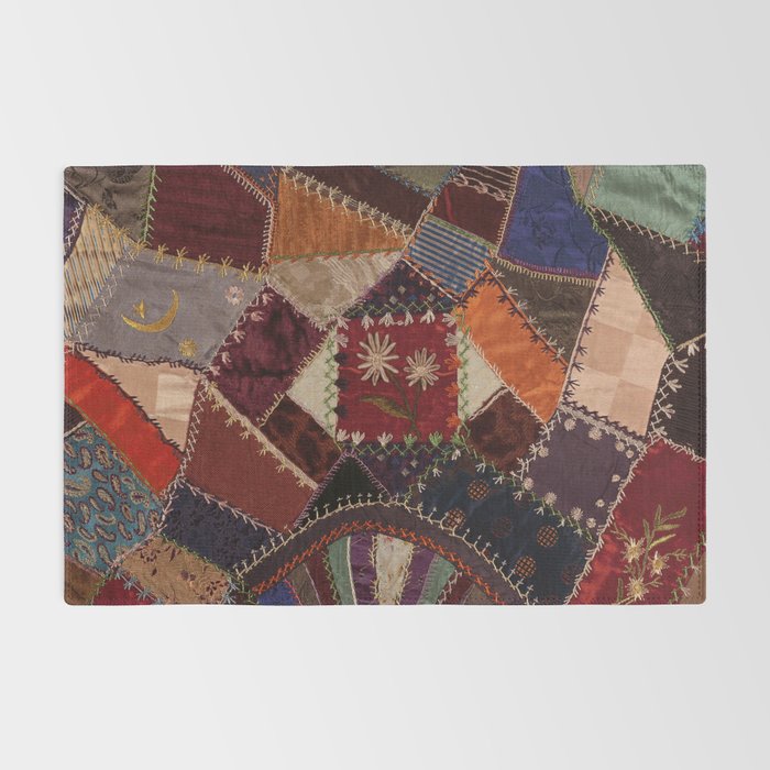 Vintage Bohemian Patchwork Rug Gallery Image 2