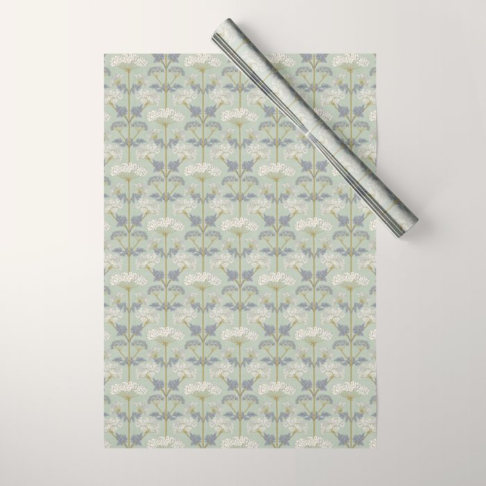 Vintage Sage Floral Wrapping Paper Gallery Image 1