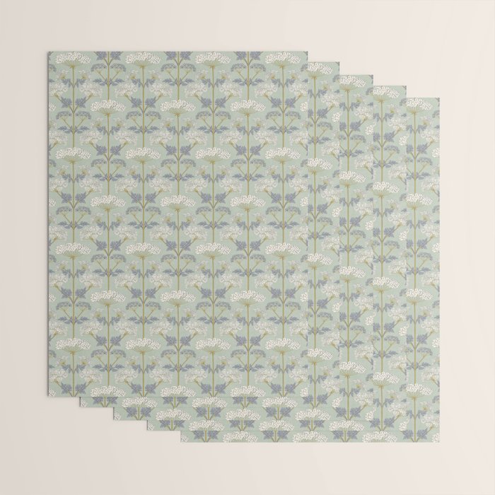 Vintage Sage Floral Wrapping Paper Gallery Image 3